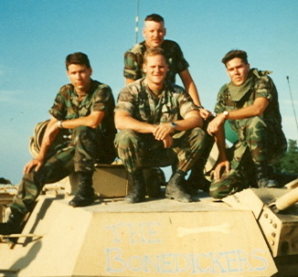 On an M1 at Hood in May 93